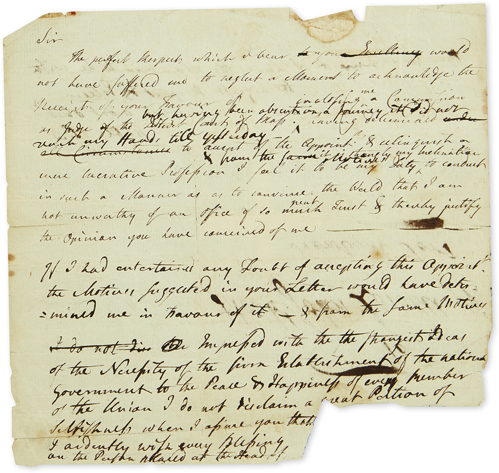 (AMERICAN REVOLUTION.) Papers of Judge John Lowell, delegate to the Continental Congress and patriarch of the Lowell family.